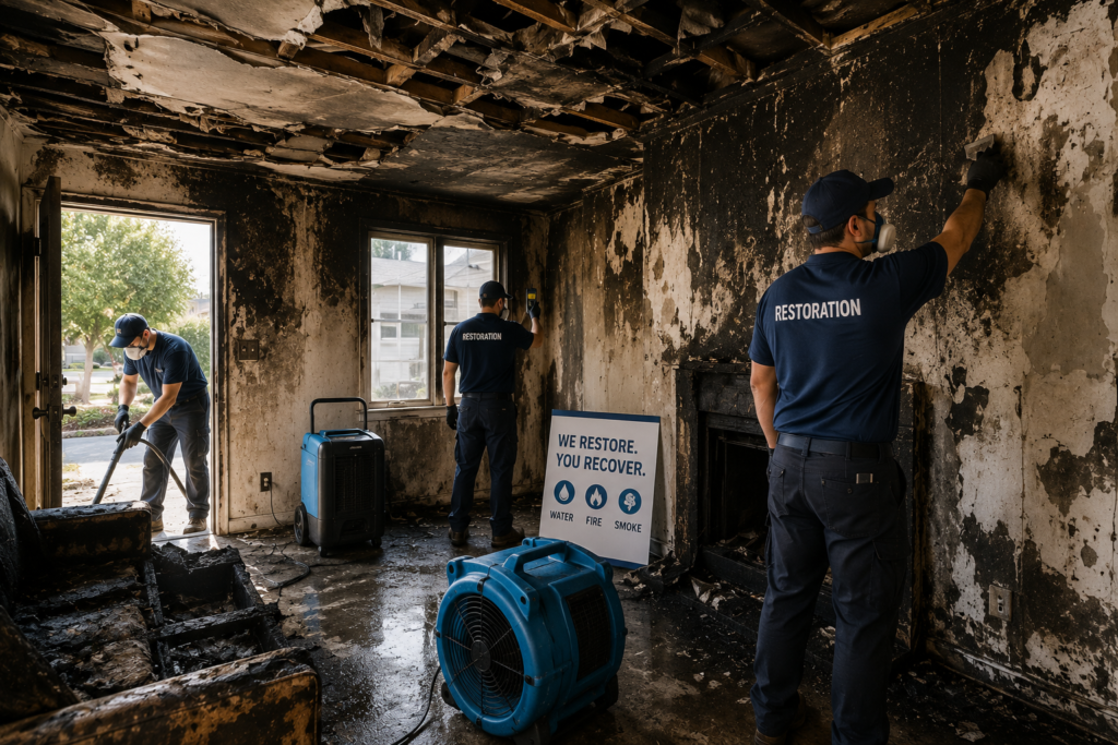 Fire and Smoke Damage Restoration in Santa Maria